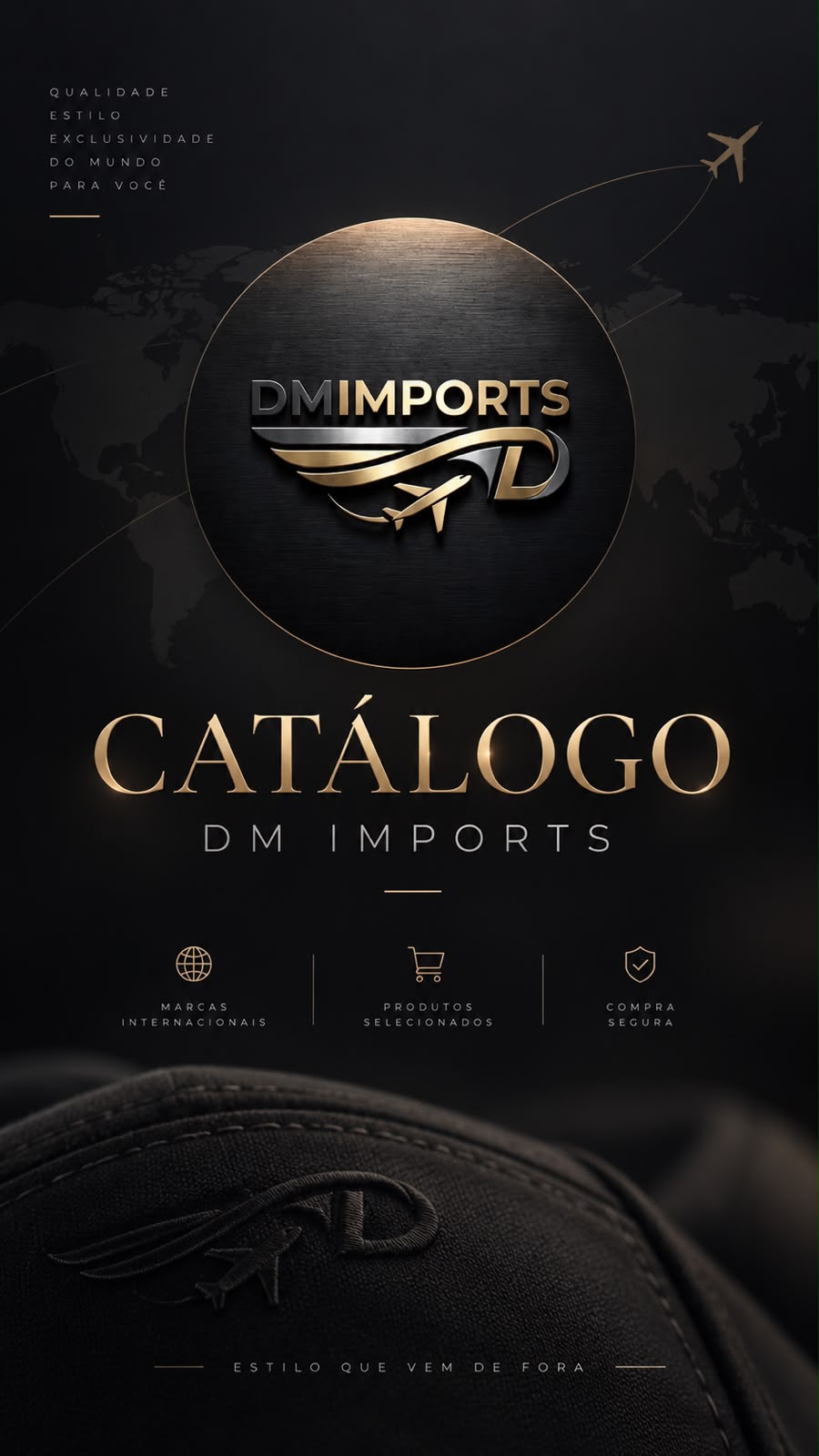 Catálogo de bonés importados DM Imports